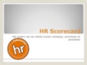 GRATIS PRODUCT  Presentatie HR Scorecard